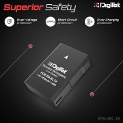 DIGITEK® (ENEL14) Secondary Rechargeable Battery Packs for Digital Camera & Digital Camcorders